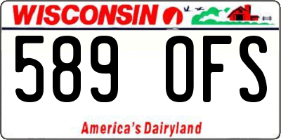 WI license plate 589OFS