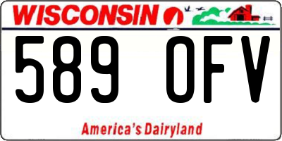 WI license plate 589OFV