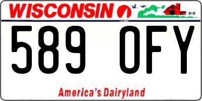WI license plate 589OFY