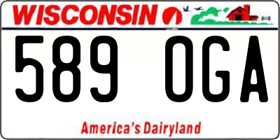 WI license plate 589OGA