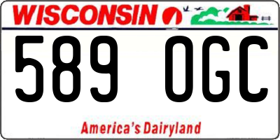 WI license plate 589OGC