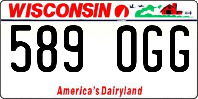 WI license plate 589OGG