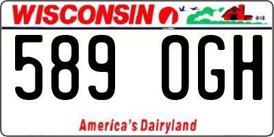 WI license plate 589OGH