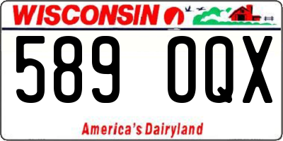 WI license plate 589OQX
