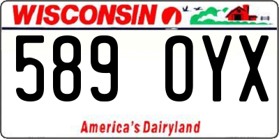 WI license plate 589OYX