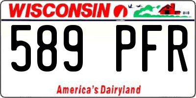 WI license plate 589PFR