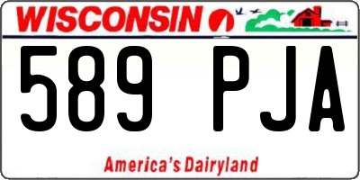 WI license plate 589PJA