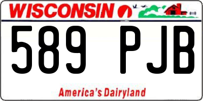 WI license plate 589PJB