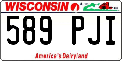 WI license plate 589PJI