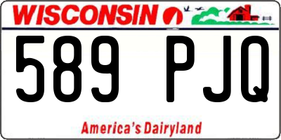WI license plate 589PJQ