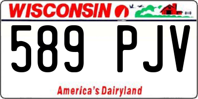 WI license plate 589PJV