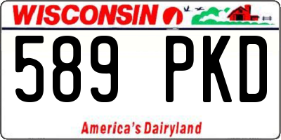 WI license plate 589PKD