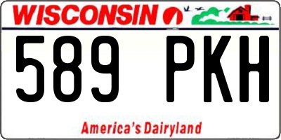 WI license plate 589PKH