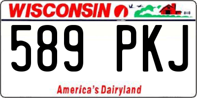 WI license plate 589PKJ
