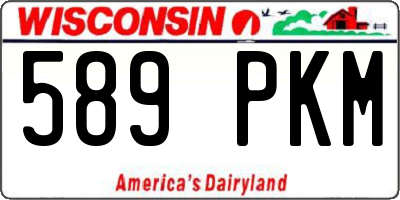 WI license plate 589PKM