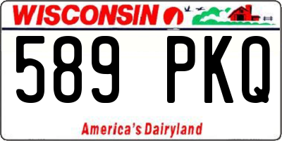 WI license plate 589PKQ