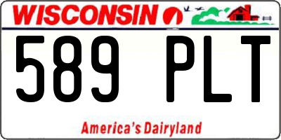 WI license plate 589PLT
