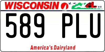 WI license plate 589PLU