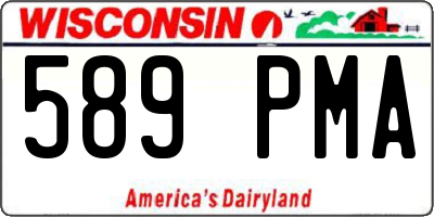 WI license plate 589PMA