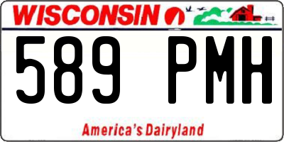 WI license plate 589PMH