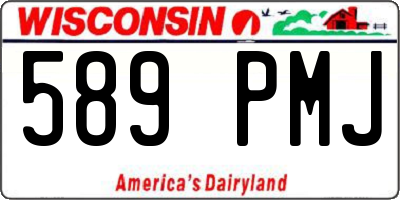 WI license plate 589PMJ