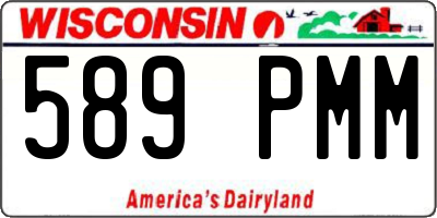 WI license plate 589PMM