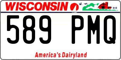 WI license plate 589PMQ