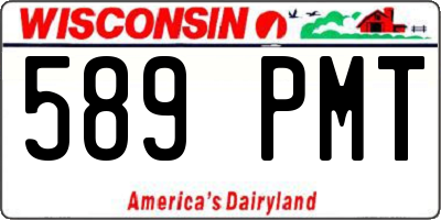 WI license plate 589PMT