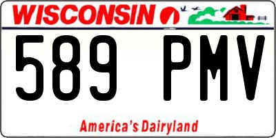 WI license plate 589PMV