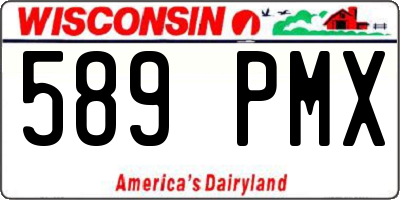 WI license plate 589PMX