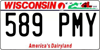 WI license plate 589PMY