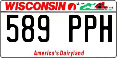 WI license plate 589PPH