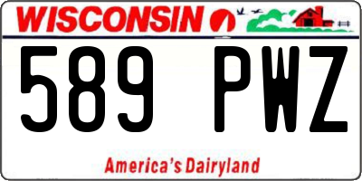 WI license plate 589PWZ