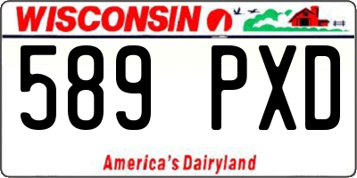 WI license plate 589PXD