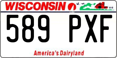 WI license plate 589PXF