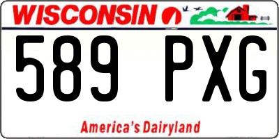 WI license plate 589PXG