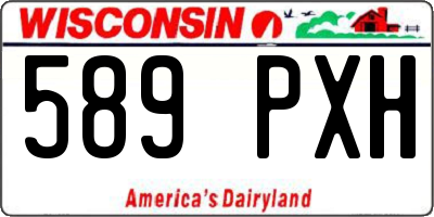 WI license plate 589PXH