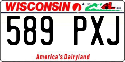 WI license plate 589PXJ