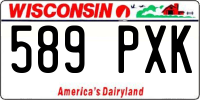 WI license plate 589PXK