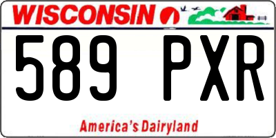 WI license plate 589PXR