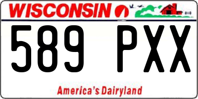 WI license plate 589PXX