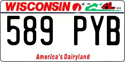 WI license plate 589PYB