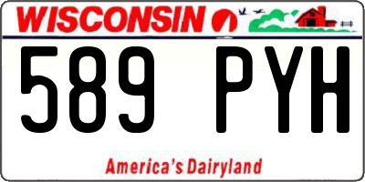WI license plate 589PYH