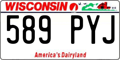 WI license plate 589PYJ