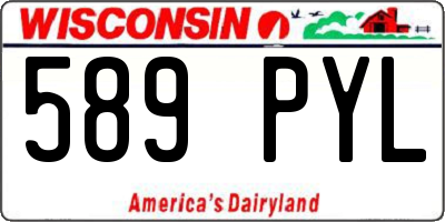 WI license plate 589PYL