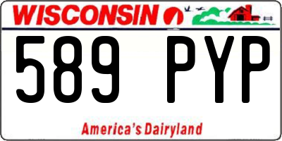 WI license plate 589PYP