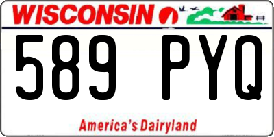 WI license plate 589PYQ
