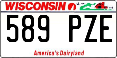 WI license plate 589PZE