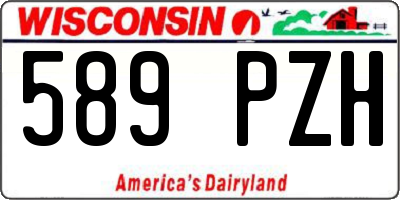 WI license plate 589PZH