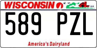 WI license plate 589PZL